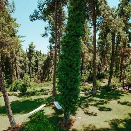 펜션 Beautiful Summerhouse In Sani's Pine Forest *
